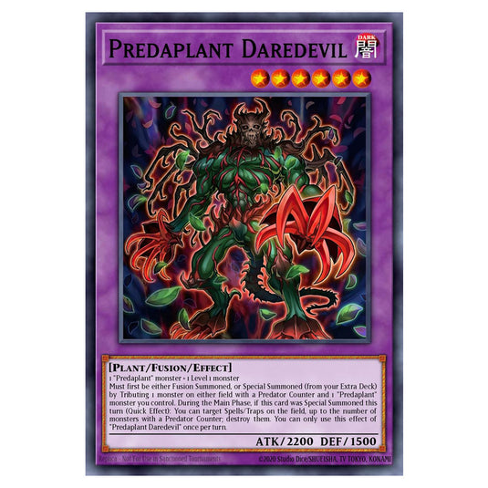 Predaplant Daredevil BETB-EN100 card from the Yu-Gi-Oh! set Beyond the Brave
