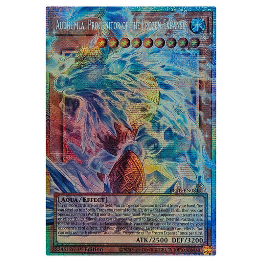 Audhumla, Progenitor of the Frozen Expanse (Overframe) BETB-EN081-OVR-STR card from the Yu-Gi-Oh! set Beyond the Brave