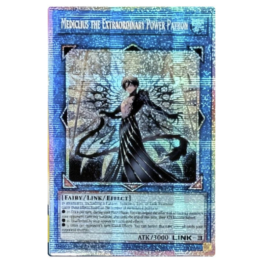 Mediclius the Extraordinary Power Patron BETB-EN048-STR card from the Yu-Gi-Oh! set Beyond the Brave