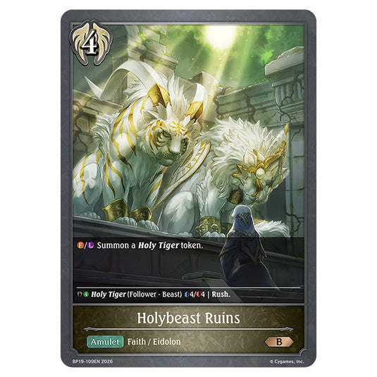 Holybeast Ruins BP19-109EN card from the Shadowverse: Evolve set Eightfold Retribution & Omens and Heirs