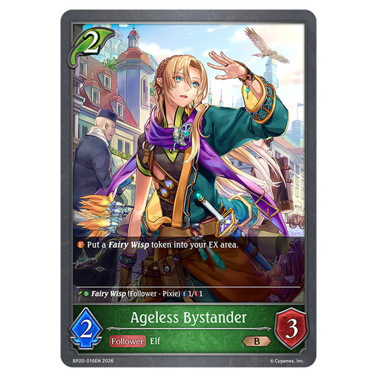 Ageless Bystander BP20-016EN card from the Shadowverse: Evolve set Eightfold Retribution & Omens and Heirs