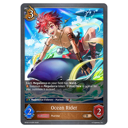 Ocean Rider BP20-072EN card from the Shadowverse: Evolve set Eightfold Retribution & Omens and Heirs
