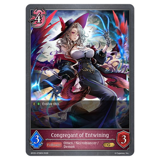Congregant of Entwining BP20-079EN card from the Shadowverse: Evolve set Eightfold Retribution & Omens and Heirs
