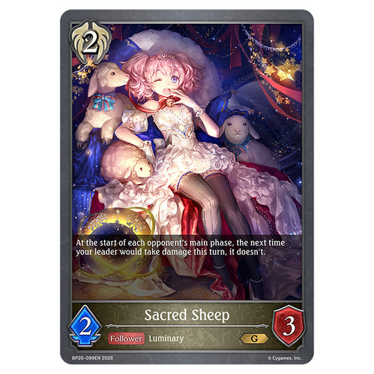 Sacred Sheep BP20-099EN card from the Shadowverse: Evolve set Eightfold Retribution & Omens and Heirs