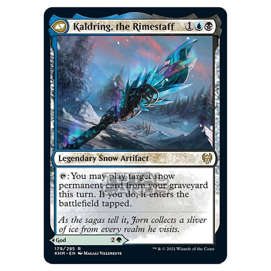 Magic The Gathering - Kaldheim - Jorn, God of Winter // Kaldring, the Rimestaff - 179/285