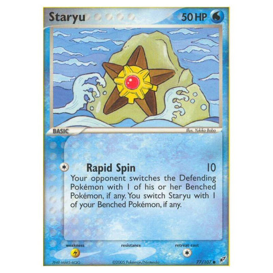 Pokemon - EX Deoxys - Staryu - 077/107