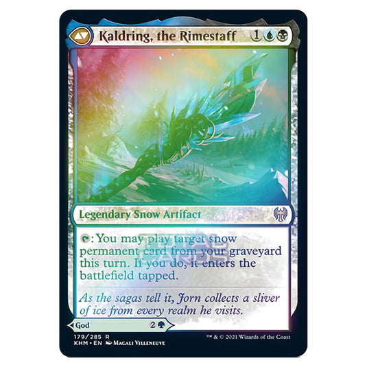 Magic The Gathering - Kaldheim - Jorn, God of Winter // Kaldring, the Rimestaff - 179/285 (Foil)