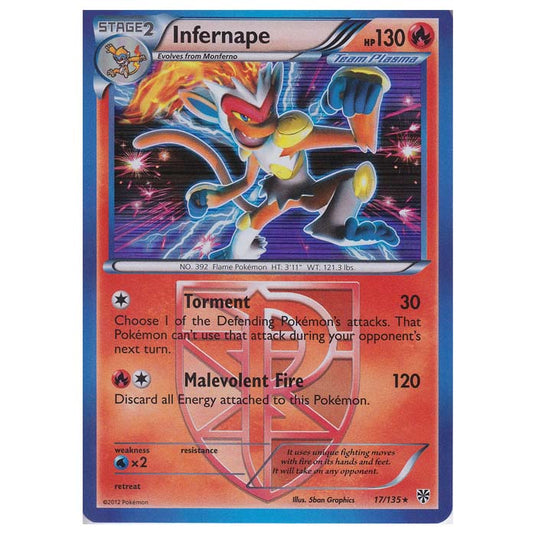 Pokemon - Black & White - Plasma Storm - Infernape - 017/135