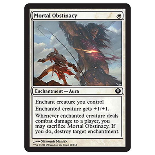 Magic the Gathering - Journey into Nyx - Mortal Obstinacy - 17/165