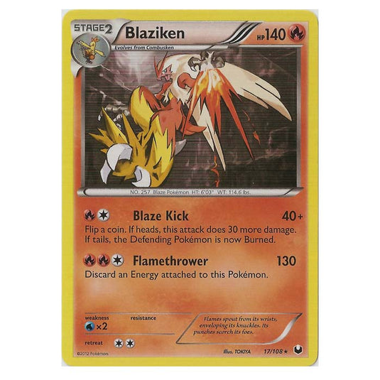 Pokemon - Black & White - Dark Explorers - Blaziken - 17/108