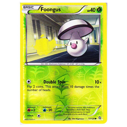 Pokemon - Black & White - Dragons Exalted - (Reverse Holo) Foongus - 17/124