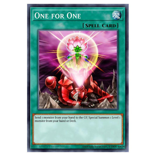 Yu-Gi-Oh! - Star Pack 2013 - One for One (Starfoil Rare) SP13-EN050