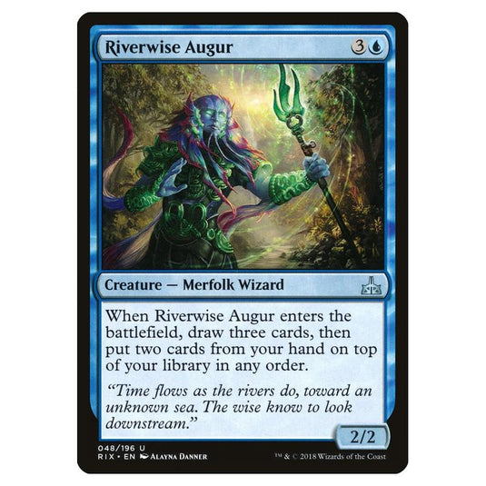 Magic The Gathering - Rivals Of Ixalan - Riverwise Augur - 48/196
