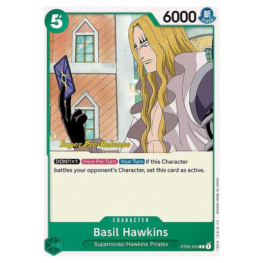 One Piece - ST-02: Starter Deck - Worst Generation - Super Pre-Release - Basil Hawkins - ST02-010p