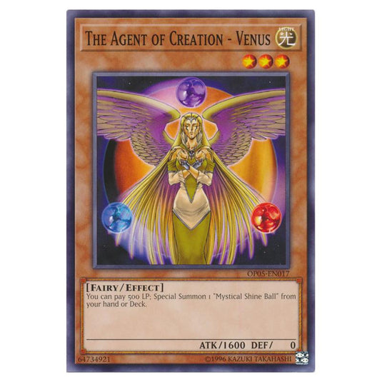 Yu-Gi-Oh! - OTS Tournament Pack 5 - The Agent of Creation - Venus (Common) OP05-EN017