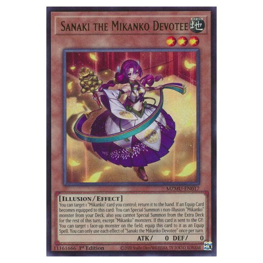 Yu-Gi-Oh! - Maze of Muertos - Sanaki the Mikanko Devotee (Ultra Rare) - MZMU-EN017