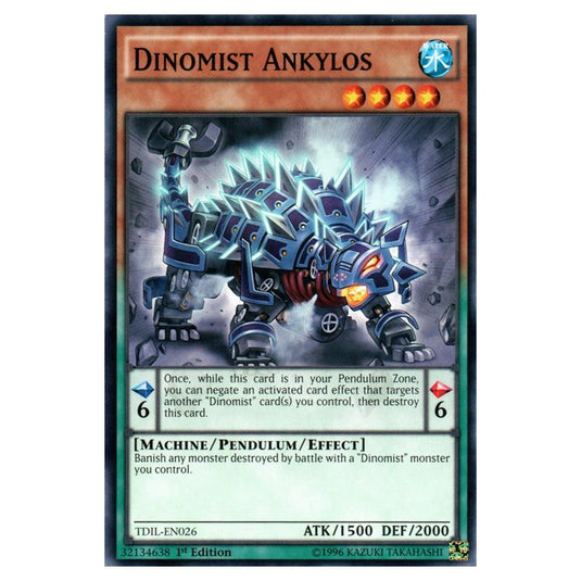 Yu-Gi-Oh! - The Dark Illusion - Dinomist Ankylos (Common) TDIL-EN026