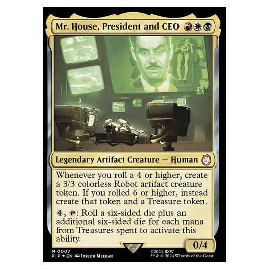 Magic The Gathering - Fallout - Mr. House, President And Ceo - 7 (Foil)