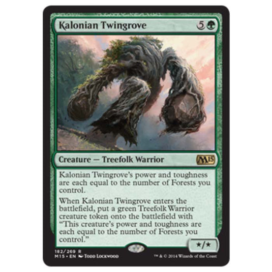 Magic the Gathering - M15 Core Set - Kalonian Twingrove - 182/269 (Foil)