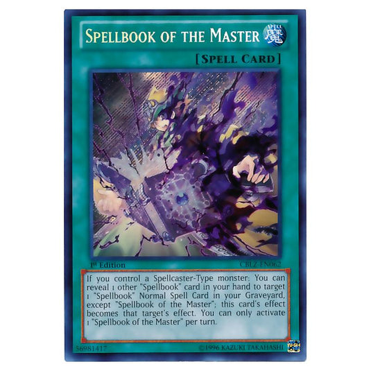 Yu-Gi-Oh! - Cosmo Blazer - Spellbook of the Master (Secret Rare) CBLZ-EN062