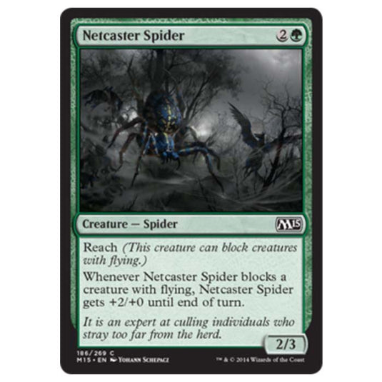 Magic the Gathering - M15 Core Set - Netcaster Spider - 186/269
