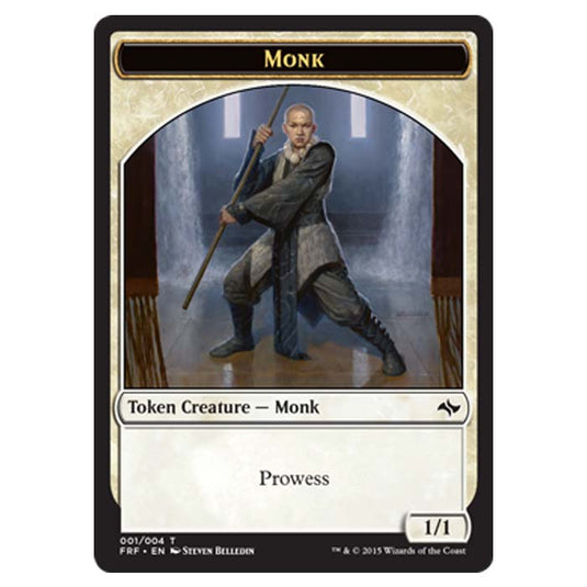 Magic the Gathering - Fate Reforged - Token Creature Monk - 001/004