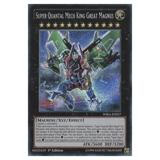 Yu-Gi-Oh! - Wing Raiders - Super Quantal Mech King Great Magnus (Secret Rare) WIRA-EN037
