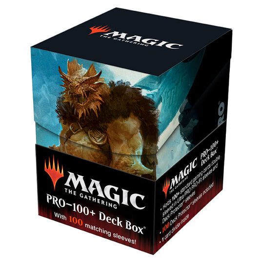 Ultra Pro - Magic The Gathering - Adventures in the Forgotten Realms - Pro 100+ Deck Box And 100 Sleeves - Vrondiss, Rage of Ancients