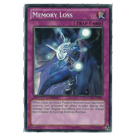 Yu-Gi-Oh! - War of the Giants Reinforcements - Memory Loss (Common) WGRT-EN096