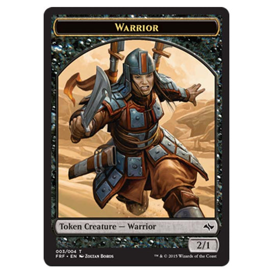 Magic the Gathering - Fate Reforged - Token Creature Warrior - 003/004