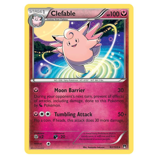 Pokemon - XY - Breakpoint - Clefable - 82/122 (Reverse Holo)