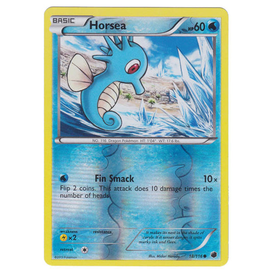 Pokemon - Black & White - Plasma Freeze - (Reverse Holo) Horsea - 18/116