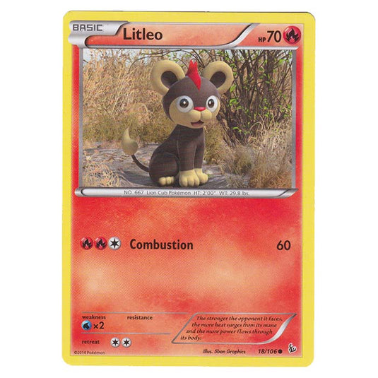 Pokemon - XY - Flashfire - Litleo - 18/106