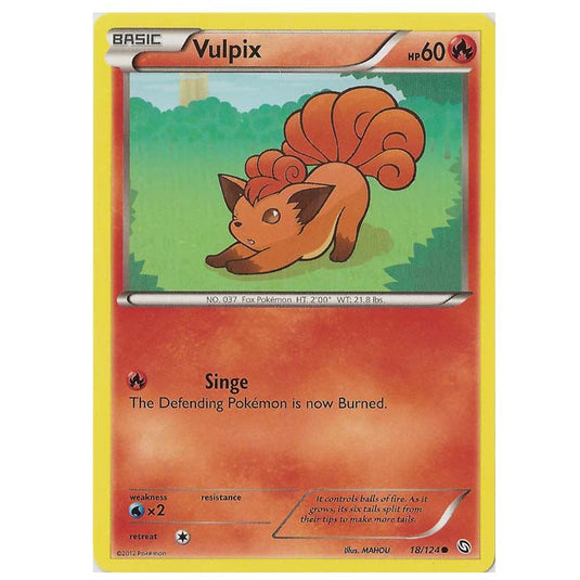 Pokemon - Black & White - Dragons Exalted - Vulpix - 18/124