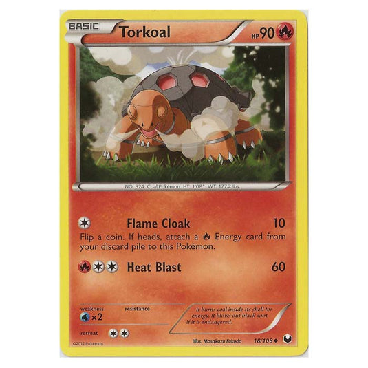 Pokemon - Black & White - Dark Explorers - Torkoal - 18/108