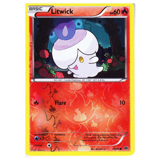 Pokemon - Black & White - Next Destinies - (Reverse Holo) Litwick 18/99