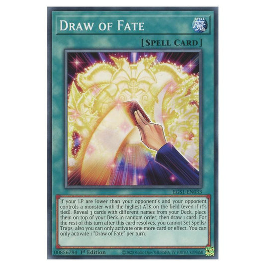 Yu-Gi-Oh! - Egyptian God Deck - Slifer the Sky Dragon - Draw of Fate (Common) EGS1-EN033