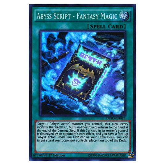 Yu-Gi-Oh! - Destiny Soldiers - Abyss Script - Fantasy Magic (Super Rare) DESO-EN023