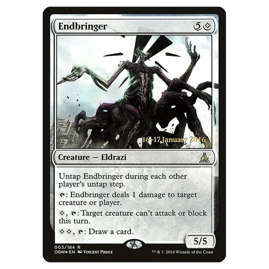 Magic the Gathering - Oath of the Gatewatch Promos - Endbringer - 3s