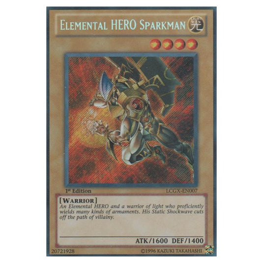 Yu-Gi-Oh! - Legendary Collection 2 - The Duel Academy Years Mega Pack - Elemental HERO Sparkman (Secret Rare) LCGX-EN006 (Alternate Art)