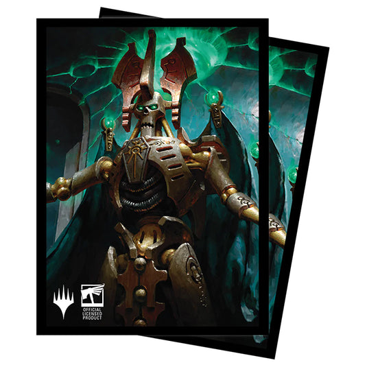 Ultra Pro - Magic the Gathering - Warhammer 40k Commander - Standard Sleeves (100 Sleeves) - Szarekh, the Silent King