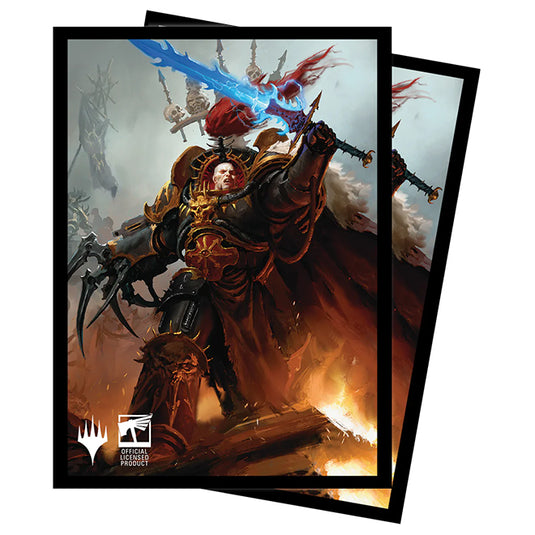Ultra Pro - Magic the Gathering - Warhammer 40k Commander - Standard Sleeves (100 Sleeves) - Abaddon the Despoiler