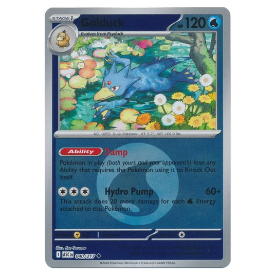 Pokemon - Mega Evolution - Ascended Heroes - Energy Reverse Holo - Golduck - 040/217