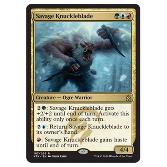 Magic the Gathering - Khans Of Tarkir - Savage Knuckleblade (Foil) - 197/269