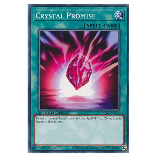 Yu-Gi-Oh! - Speed Duel GX - Duel Academy Box - Crystal Promise (Common) SGX1-ENF13