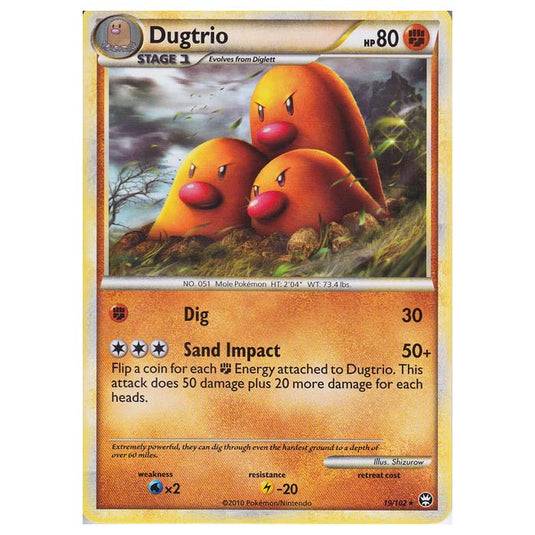 Pokemon - HGSS - Triumphant - Dugtrio 19/102