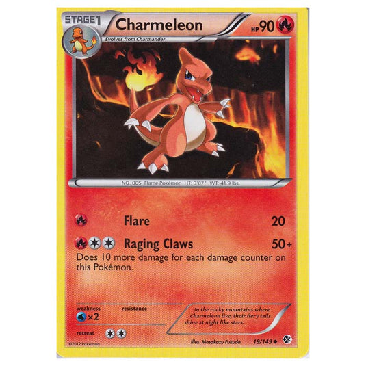 Pokemon - Black & White - Boundaries Crossed - Charmeleon 19/149