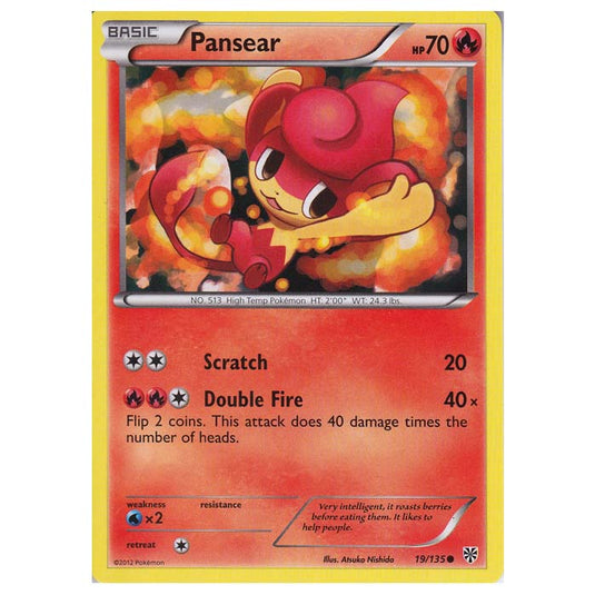 Pokemon - Black & White - Plasma Storm - Pansear - 019/135