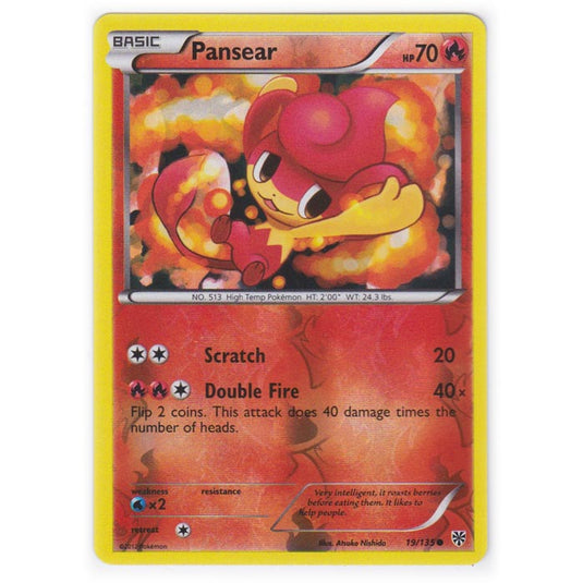 Pokemon - Black & White - Plasma Storm (Reverse Holo) - Pansear - 19/135