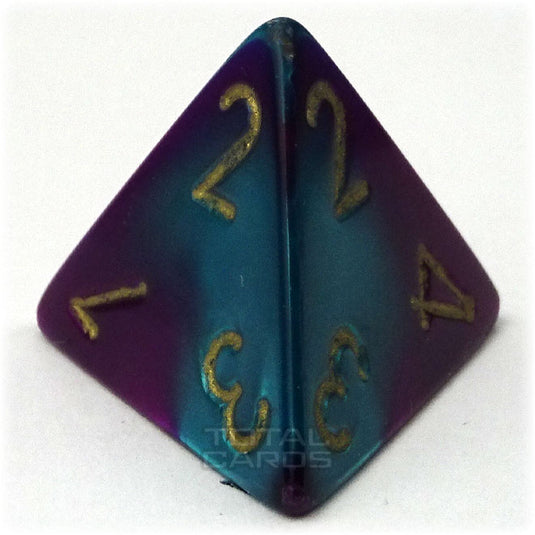 Chessex - Gemini 16mm D4 - Green-Purple w/Gold